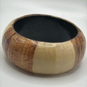 Anthropologie brown wooden bangle bracelet